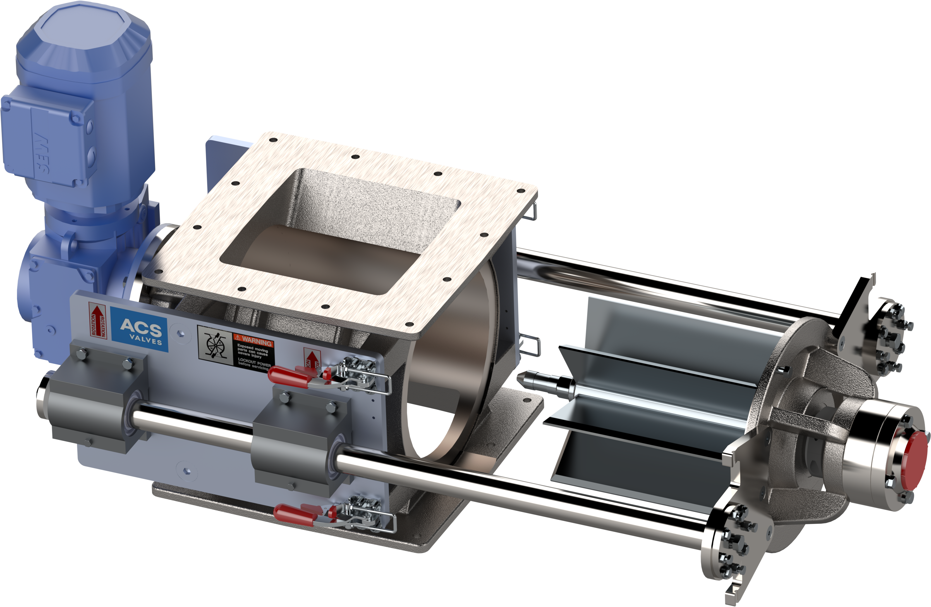 CI Series Rotary Valve with Quick-Clean RotorRail™
